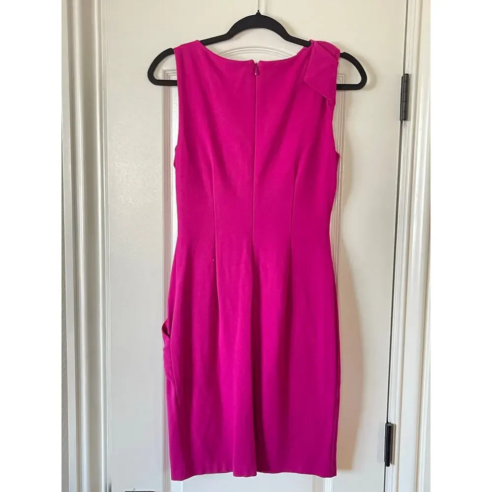 Vintage Cache Ponte Knit Sheath
Dress Ruffle Fitted Size 4 - Picture 6 of 7